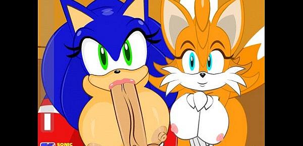  Sonic Transformed 2 blowjob and fun with cream
